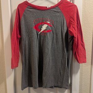 Red and Gray Sports Shirt Half-Sleeve Large - Used